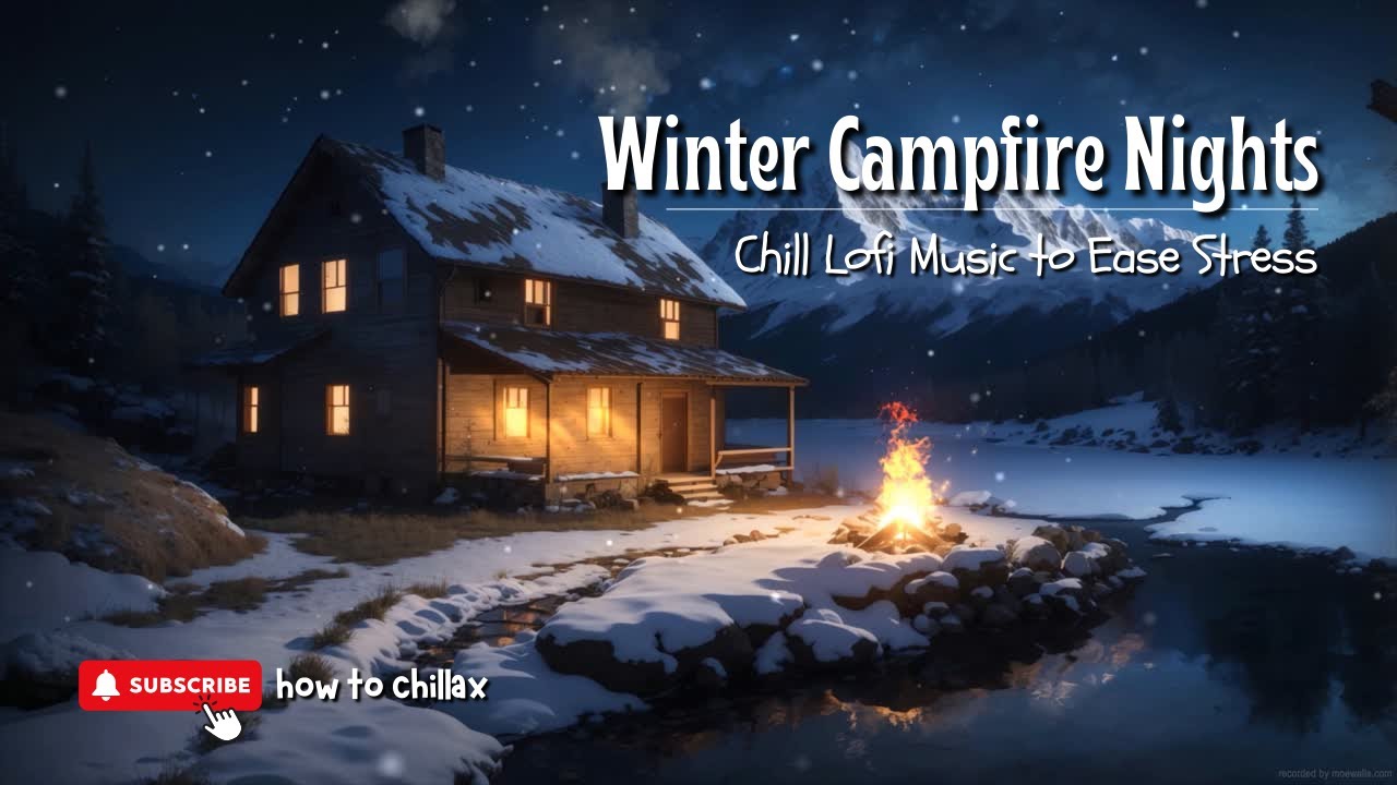Winter Campfire Nights | Chill Lofi Music to Ease Stress