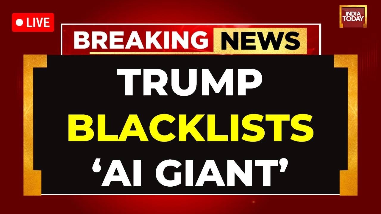 Trump News LIVE | Trump Bans Anthropic AI, Orders Immediate Federal Stop | India Today LIVE