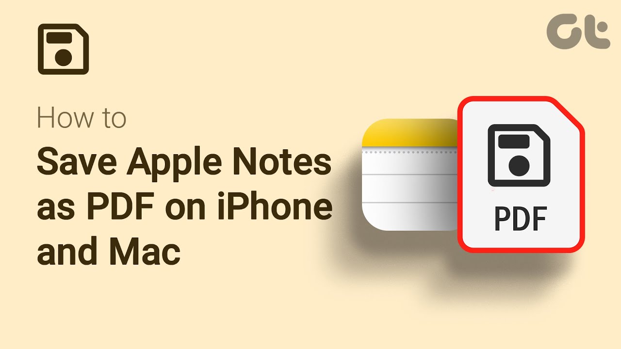 How to Save Apple Notes as PDF on iPhone and Mac | Convert Apple Notes to PDF