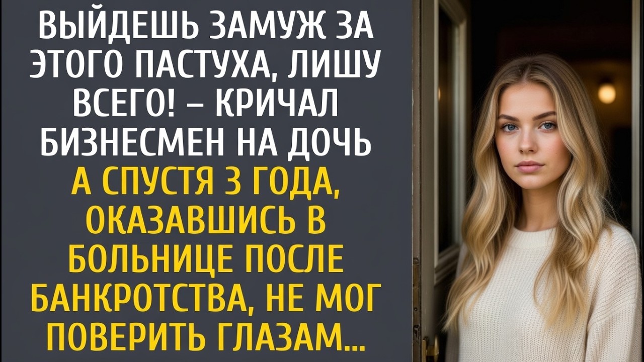 «Пастух не пара моей дочери!» — гремел богатый папа. Через 3 года он лежал в больнице, а спас его