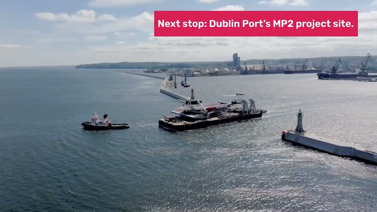 🚢 Special delivery at Dublin Port's MP2 Project.