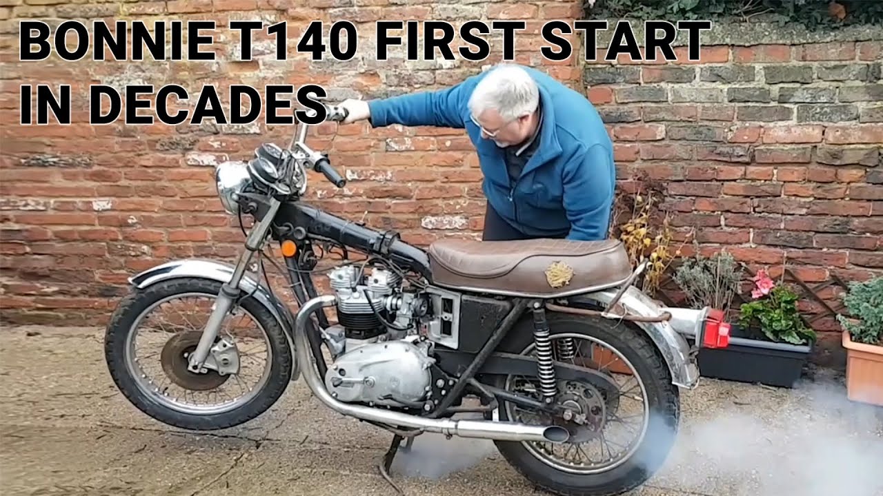 Triumph Bonneville T140E 1978 - First Start in Decades