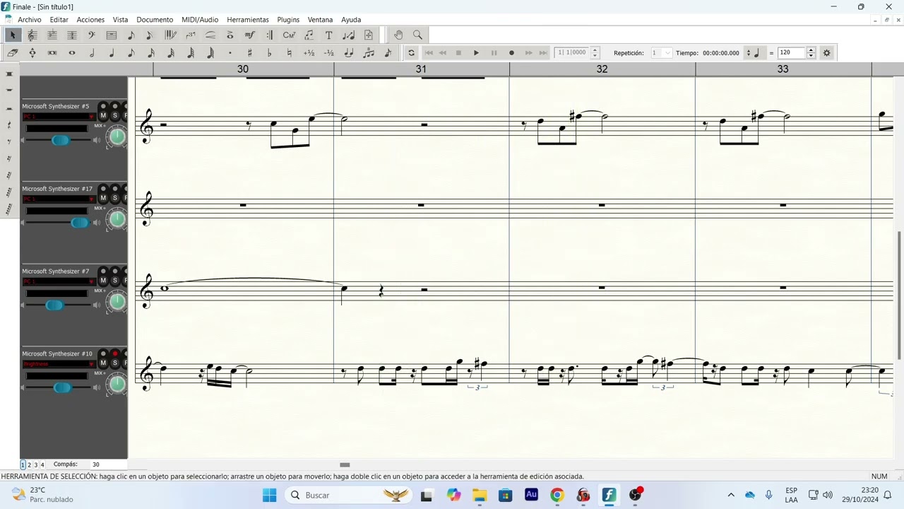 MIDI PARTIDO EN DOS  (analisis de sonido instrumentos)