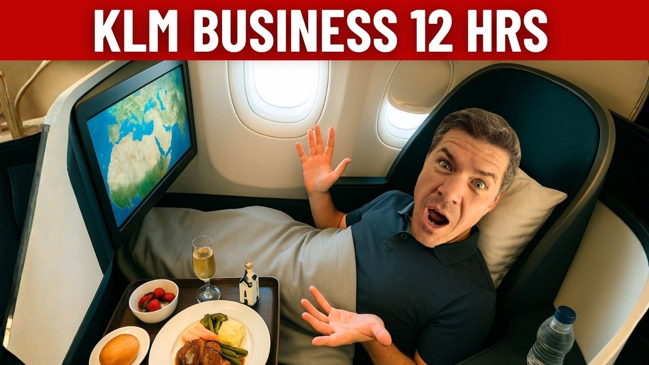 Феноменальные 12 часов в изысканном бизнес-классе KLM — люкс, обслуживание, еда, напитки! #luxury...