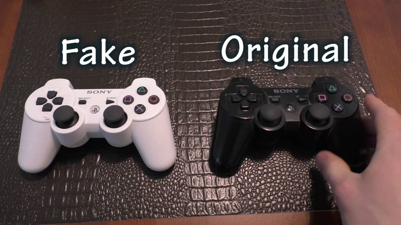 COMPARISON: PS3 Controller - Fake Ebay 
