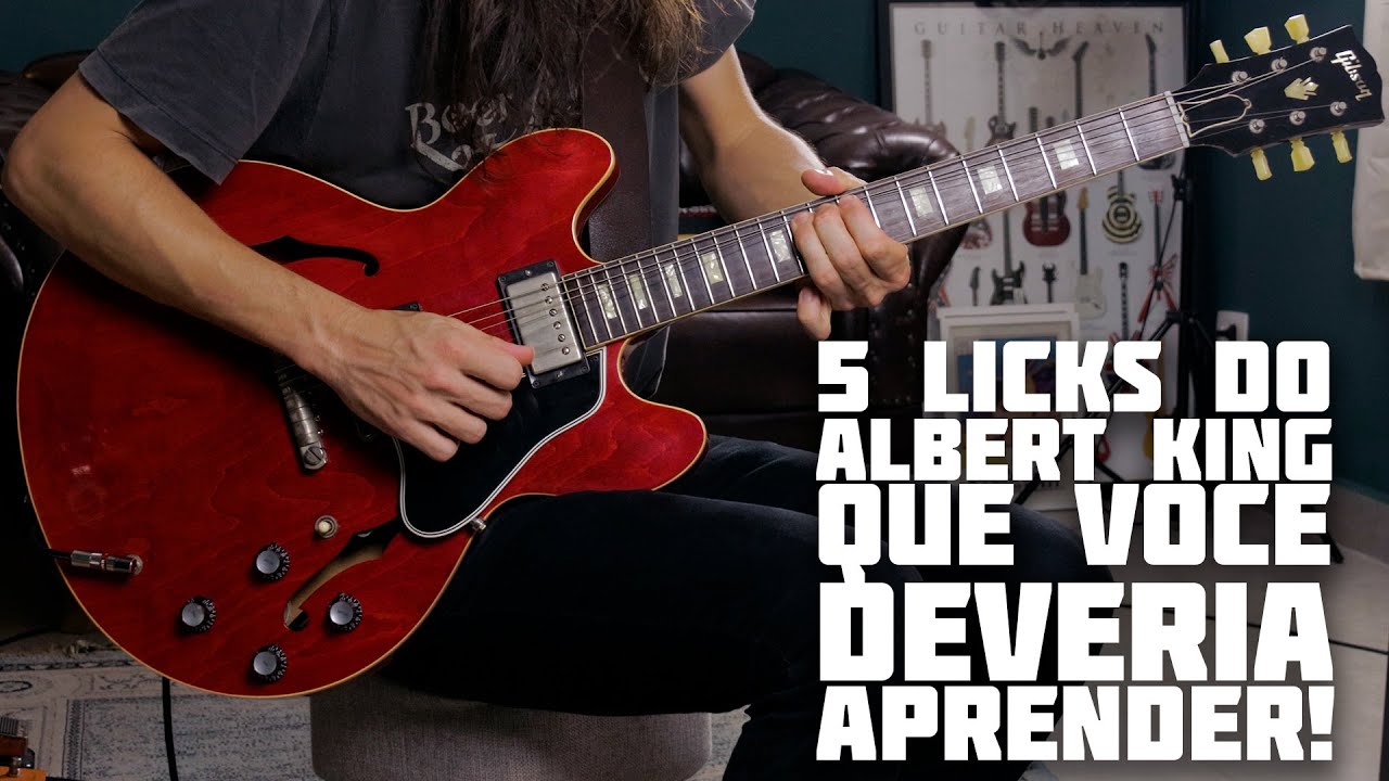 Esse video vai te ajudar a tocar Blues com mais propriedade! // 5 Licks do Albert King!