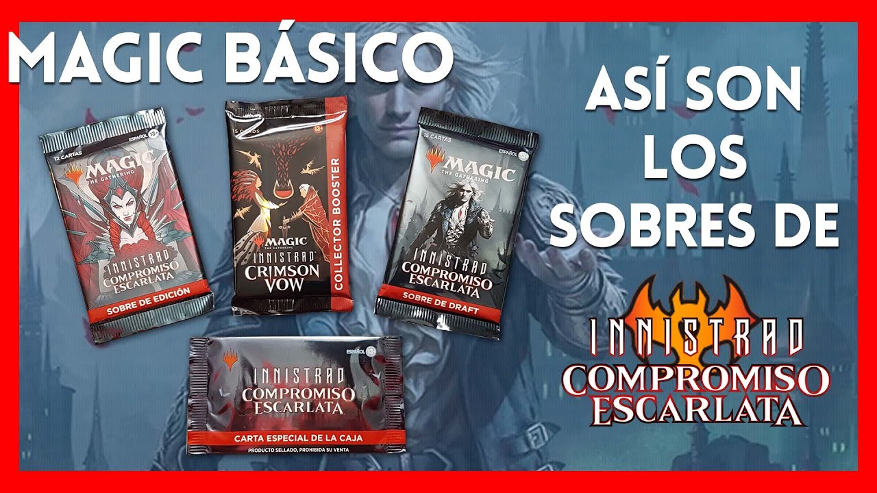 📢 #MagicBásico: ¿Cómo son los sobres de 🦇 Innistrad Compromiso Escarlata?