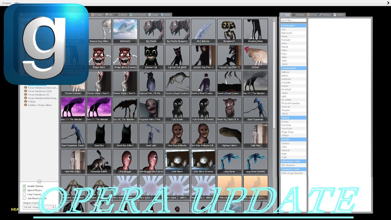 GMOD Trevor Henderson: OPERA UPDATE STUFF!