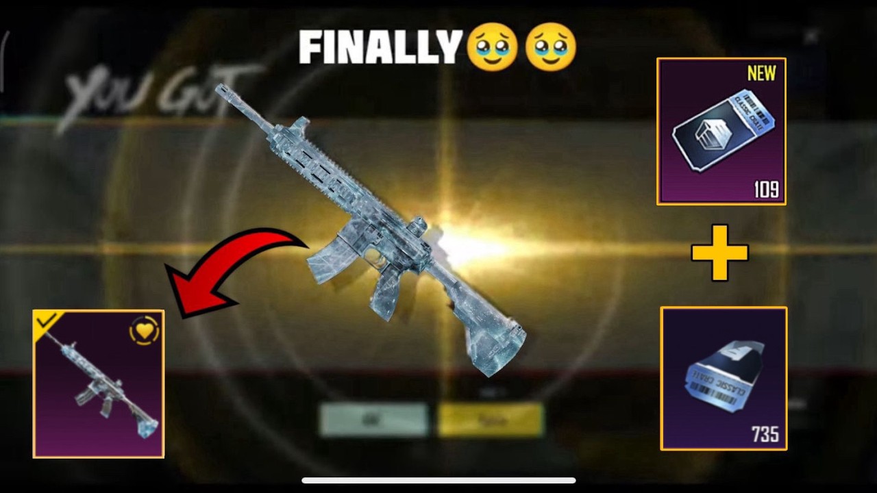 Opening 100+ Free Classic Crate Pubg | M416 Glacier Level 5 Wish Crate Opening
