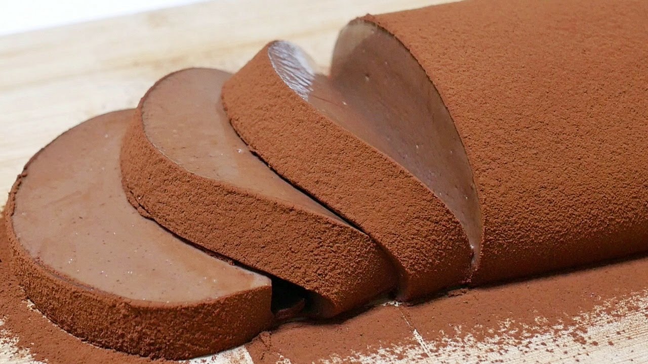 How to make chocolate mousse cake 【Made with gelatin】なめらかチョコレートムースケーキ【簡単♪ゼラチンで作る天使の食感】