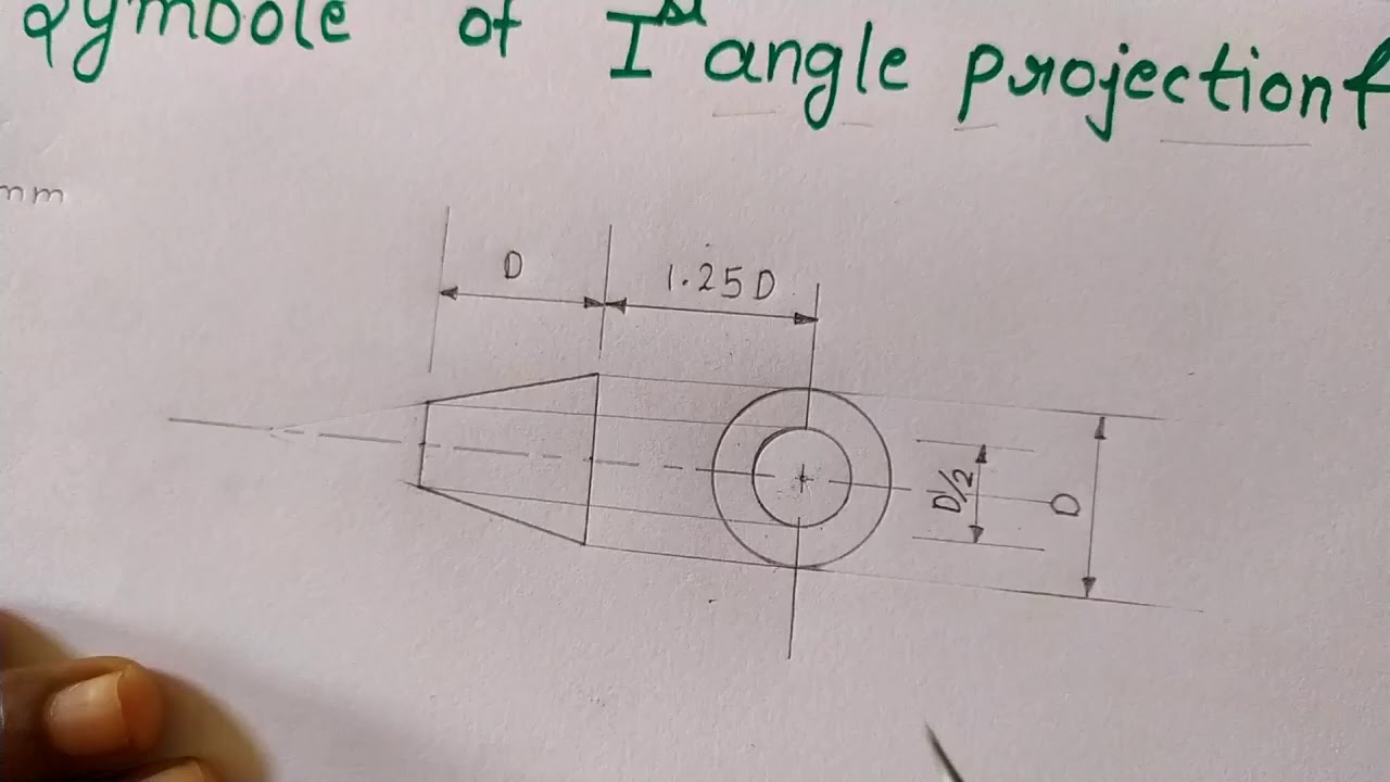 Symbol of first angle projection and third angle projection | ITI ENGINEERING DRAWING | ITI IN LKO