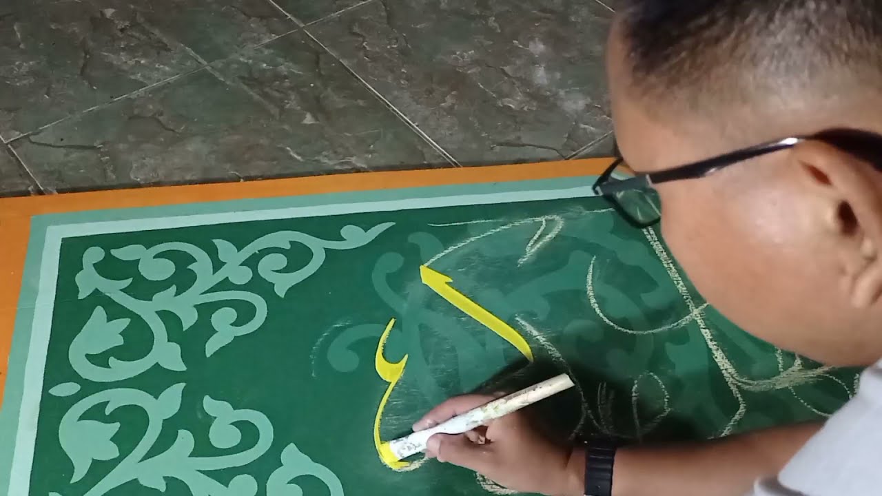 Step by step Pembuatan Kaligrafi dengan media Triplek
