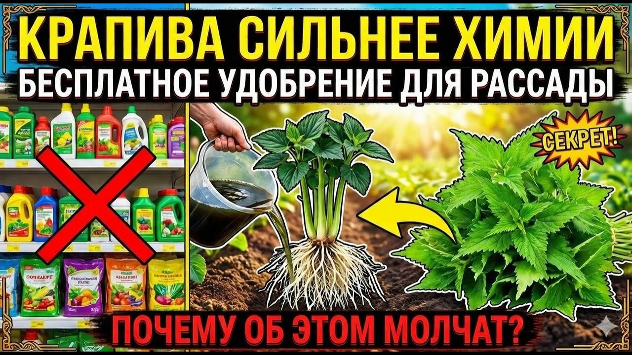 ДЕД СКРЫВАЛ ЭТОТ СПОСОБ! Лучший настой  для подкормки рассады?!