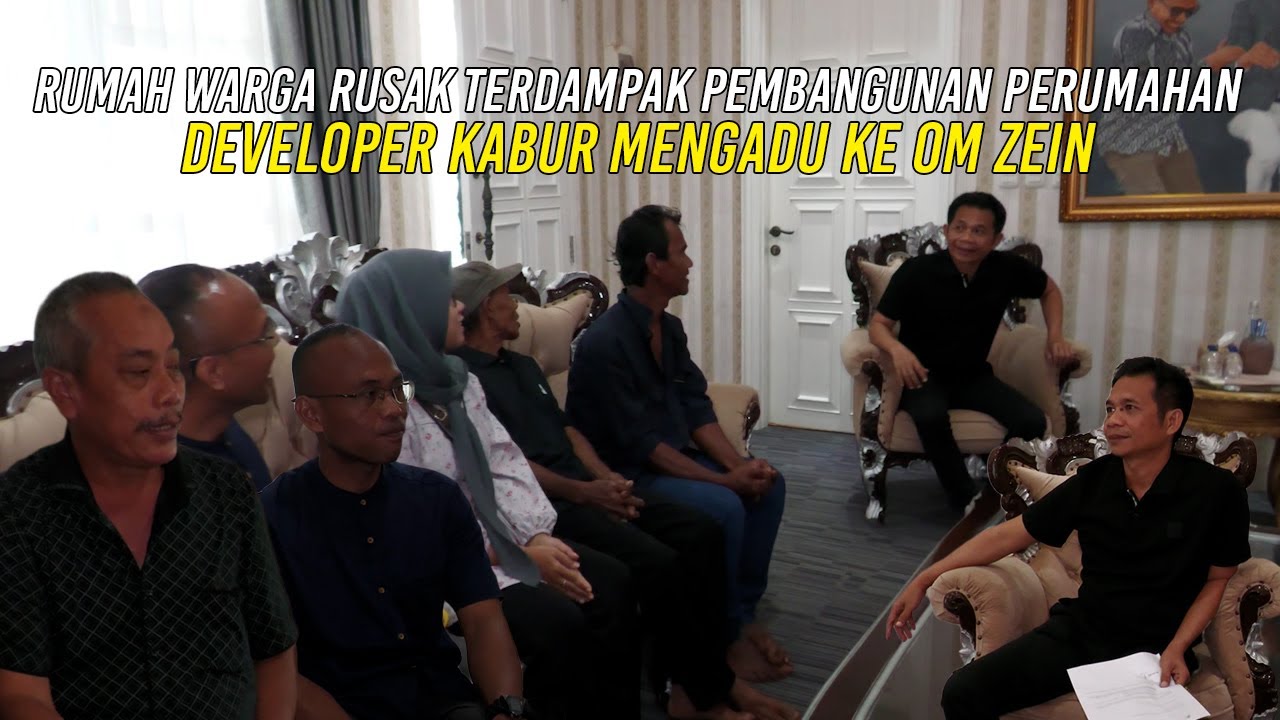 RUMAH WARGA RUSAK TERDAMPAK PEMBANGUNAN PERUMAHAN | DEVELOPER KABUR MENGADU KE OM ZEIN