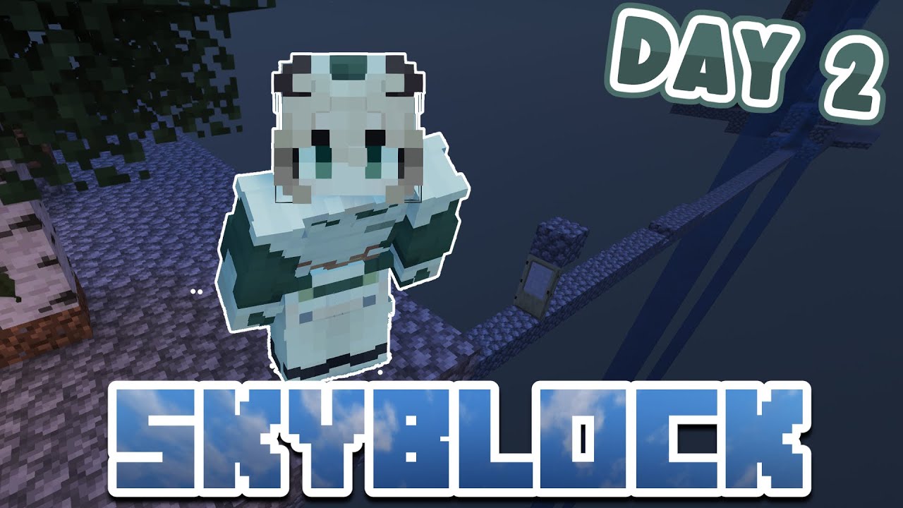【SKYBLOCK MINECRAFT】 The one where Nimi makes a mob farm | Day 2