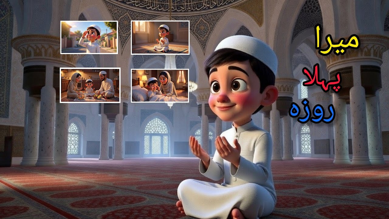 Ramadan Kids | Mera Pehla Roza 🌙 | Beautiful Nasheed | Islamic Cartoon Song for Kids