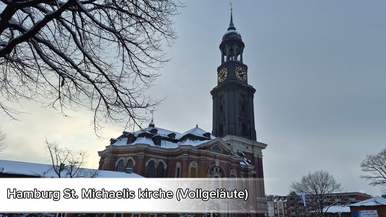 Hamburg (HH) Altstadt evang. Hauptkirche St. Michaelis : Vollgeläute (Turmaufnahme) 