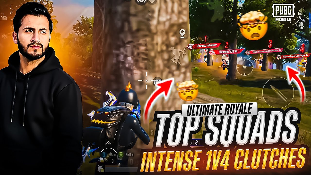 Insane  Clutches On 100 Ultimate Royale Top Rankers And Streamers 🤯 | MK Gaming