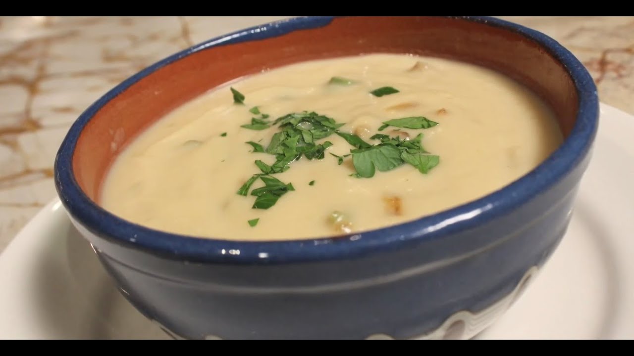 Vegan Cauliflower Cream of Asapargus Soup