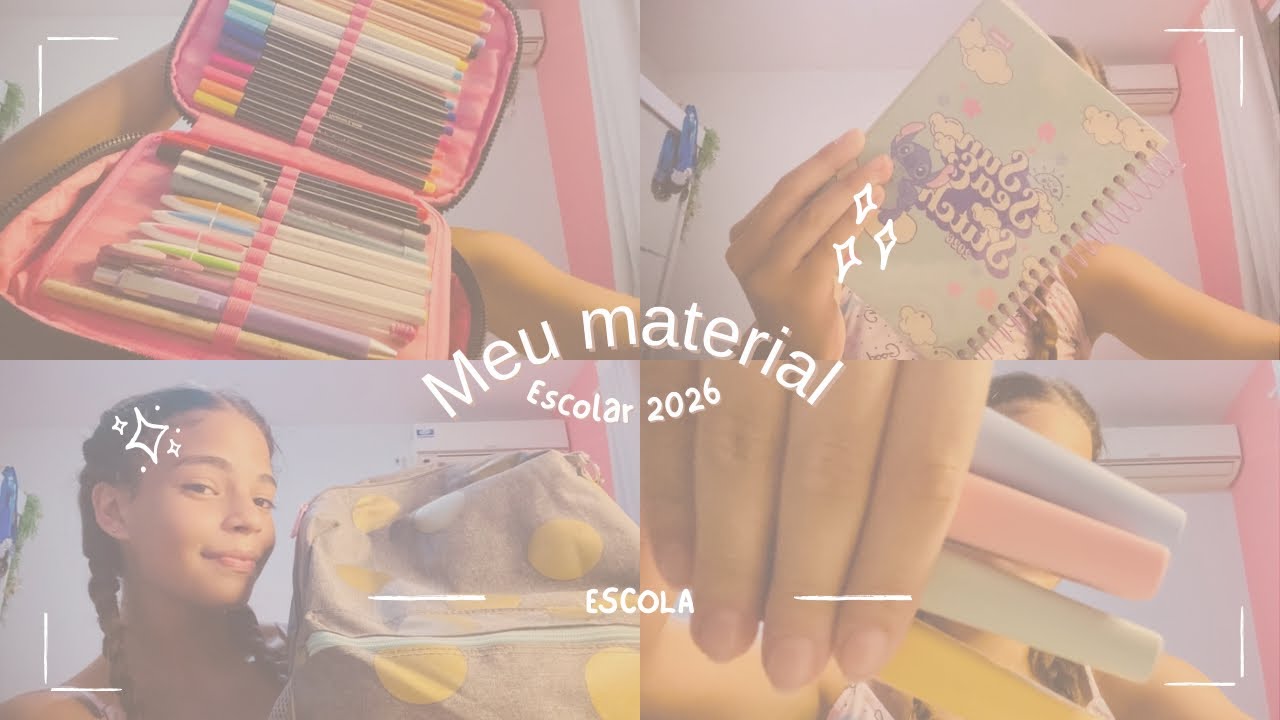 💓: meu material escolar 2026 + arrumando ele com vocês!!