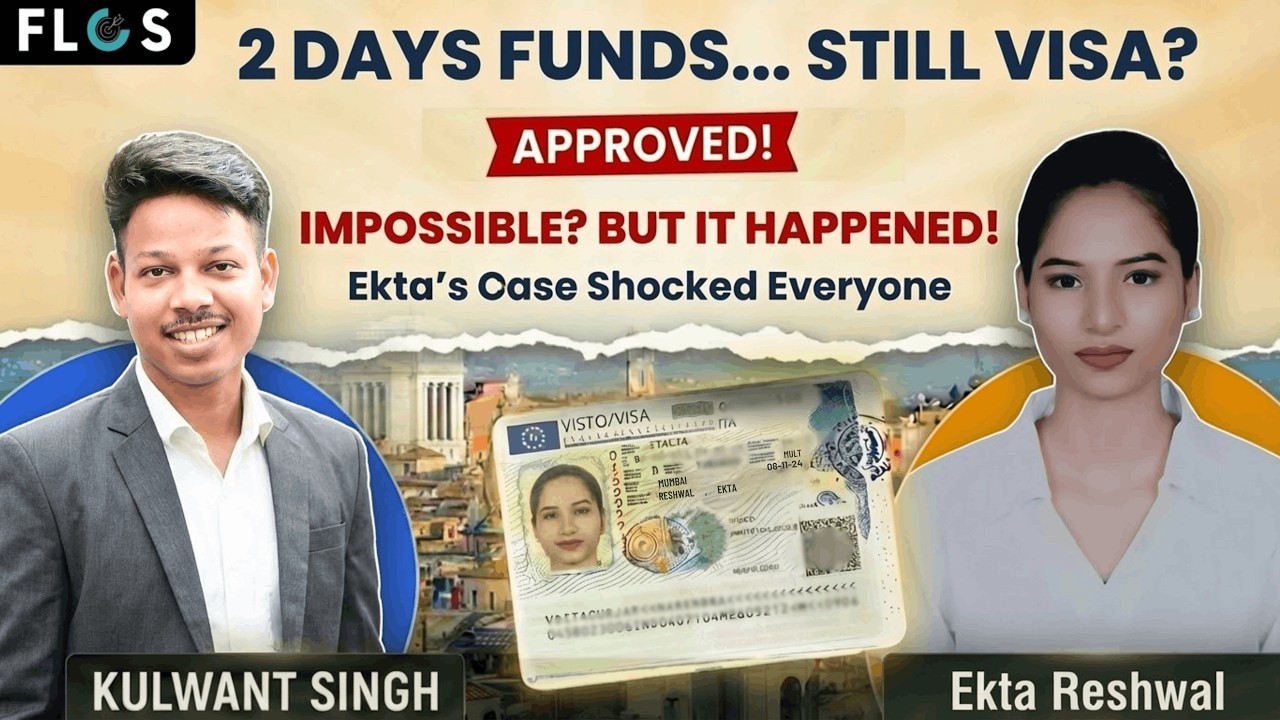Ekta Reshwal Visa Approved with Just 2 Days Funds 😱 | Impossible Case Turned Success with FLCS
