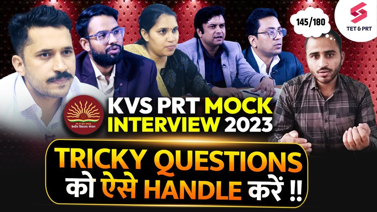 KVS PRT Mock Interview 2023 | Tricky Questions  Interview & Demo Teaching with Expert Panel