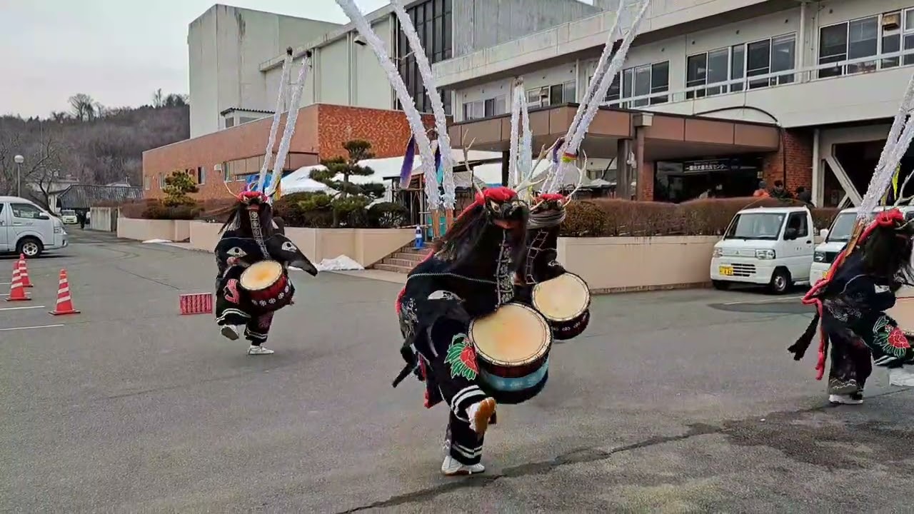 行山流小沼鹿踊「入羽」大東大原水かけ祭り　2026/2/11