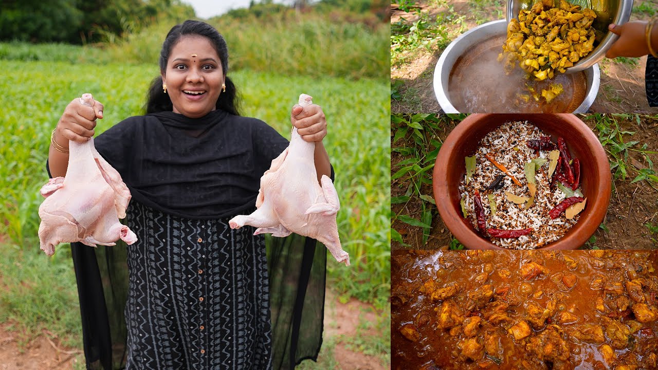 CHICKEN VARUTHA KARI | கிராமத்து கோழி வறுத்த கறி செய்முறை | Village Chicken Fry Recipe Cooking