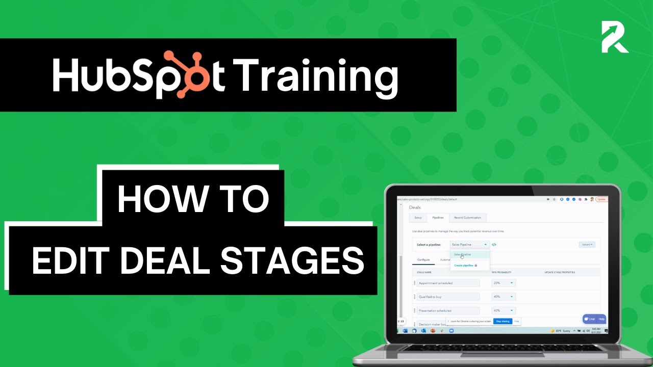 Editing Deal Stages in HubSpot