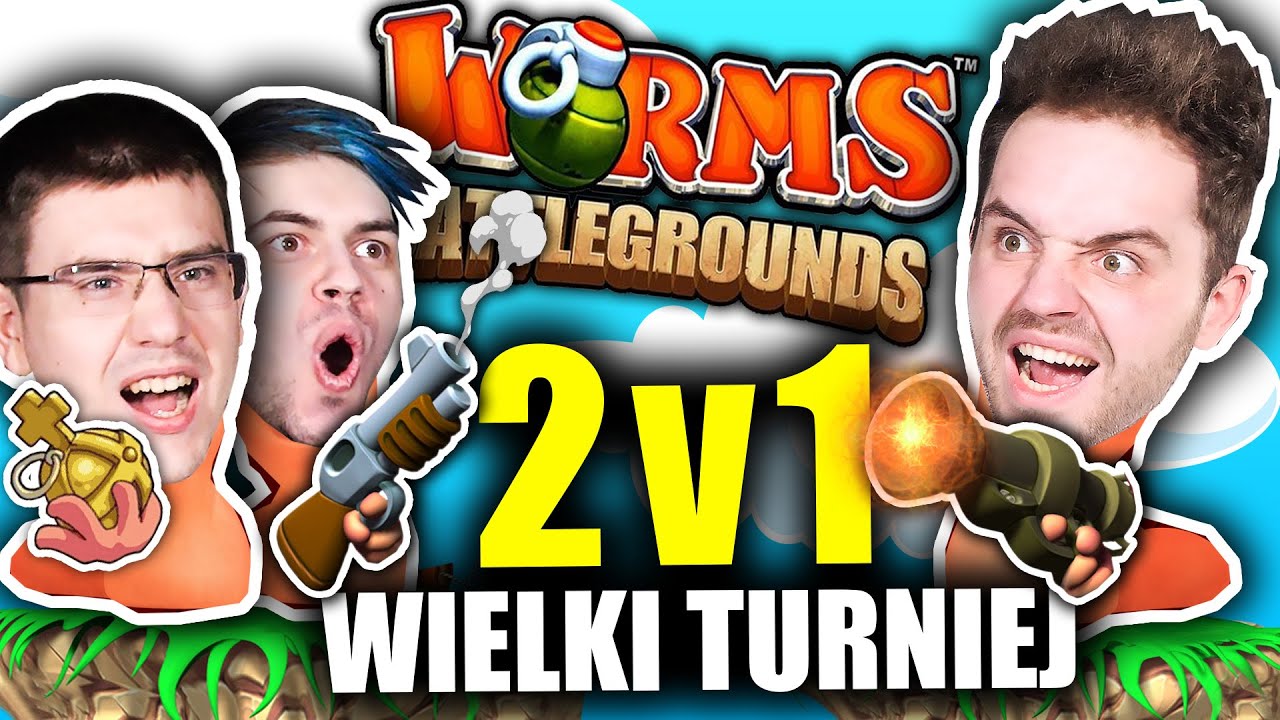 WIELKI TURNIEJ 2vs1 W WORMSY! *kto wygra?*