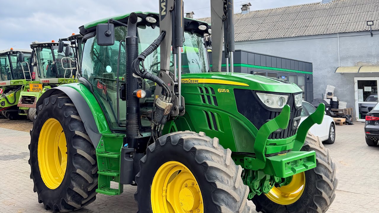 John Deere 6125R z turem MX T417, 125/145KM, miękka oś, prezentacja/review/for sale/na sprzedaż 