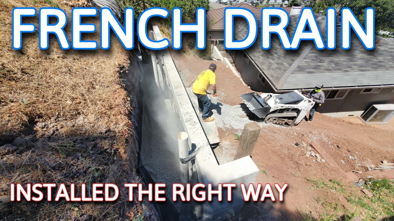 How To Install French Drain For Concrete Retaining Wall 2021