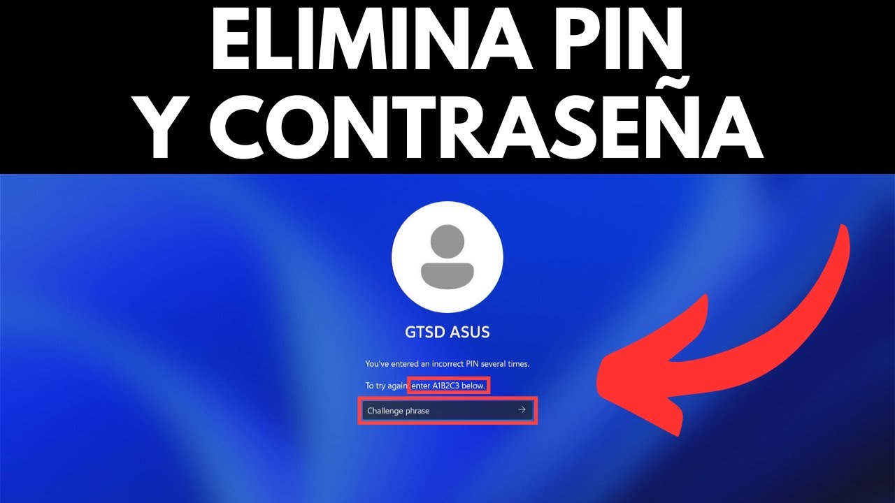 COMO QUITAR PIN DE INICIO DE SESION WINDOWS 11