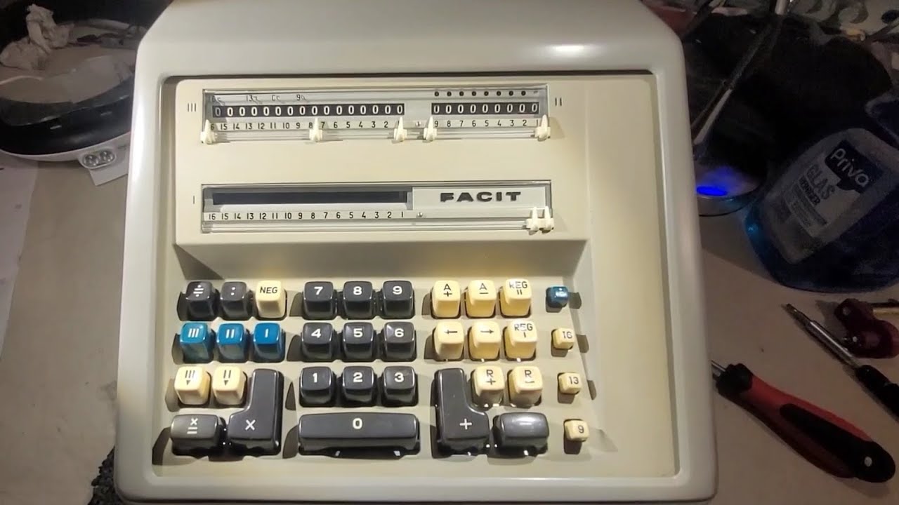 First impressions of my resurrected Facit CA2-16 mechanical calculator