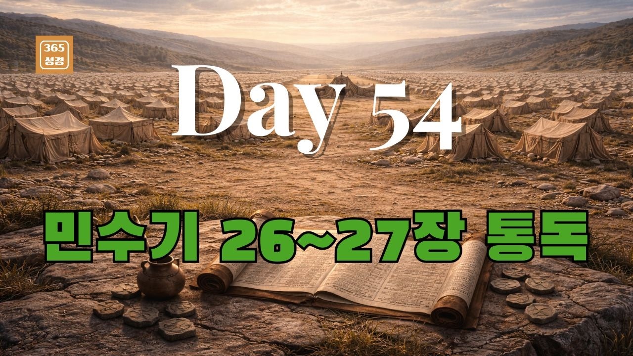 2월23일[성경통독&묵상- 54일차]:민수기 26~27장