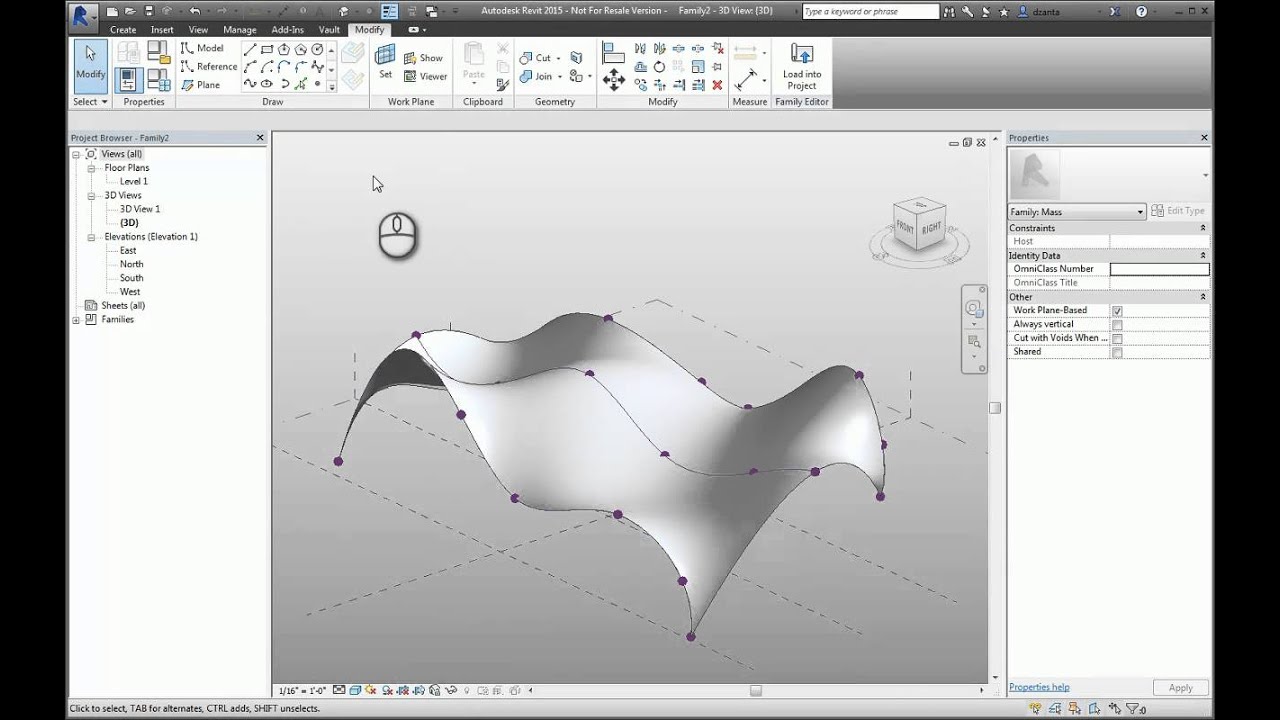 Revit Conceptual Massing Environment - A How To Guide