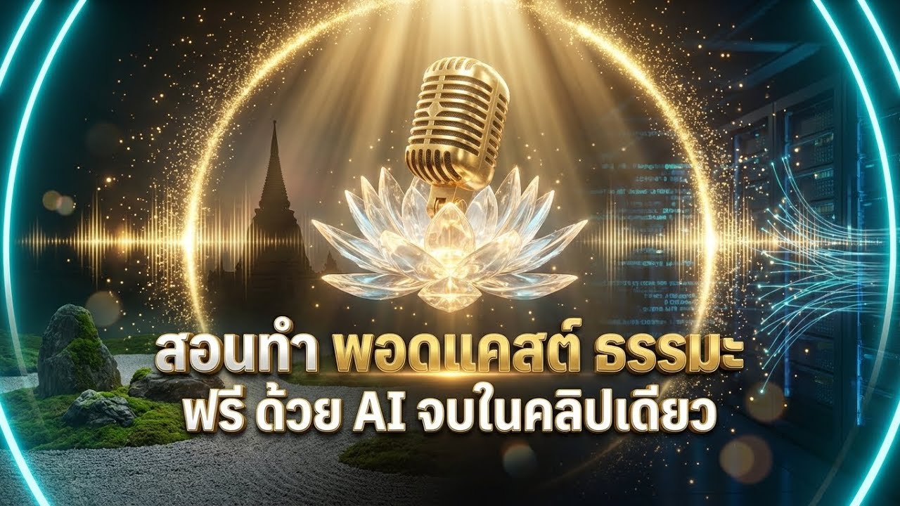 แจกสูตรทำ Podcast ธรรมะ ด้วย AI ฟรี! (NotebookLM + Grok) ง่ายจบใน 40 นาที