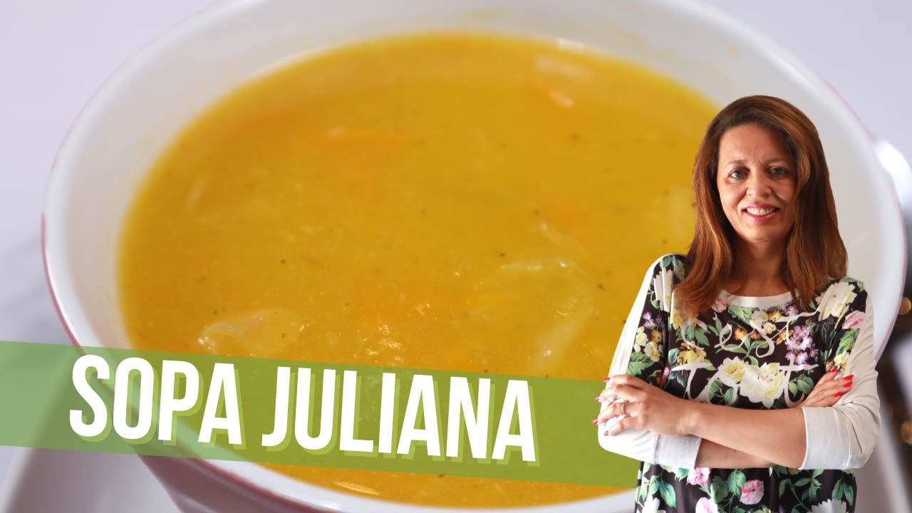 Sopa de verdura Juliana - A cozinha da Vê