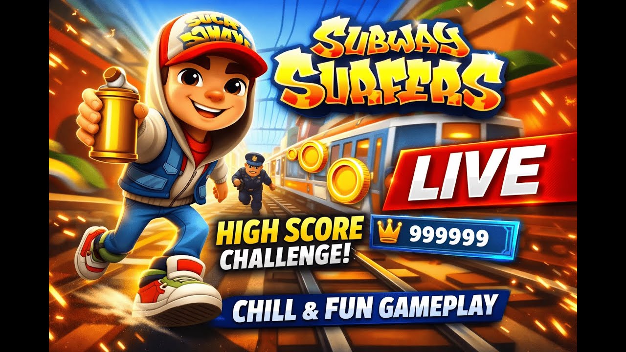 Subway Surfers LIVE 😎 | High Score Challenge | Chill Casual Gameplay