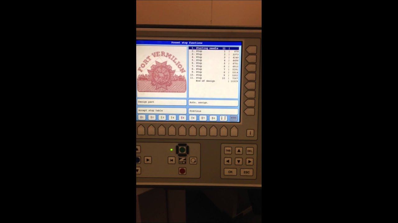 Loading DST into ZSK Embroidery Machine