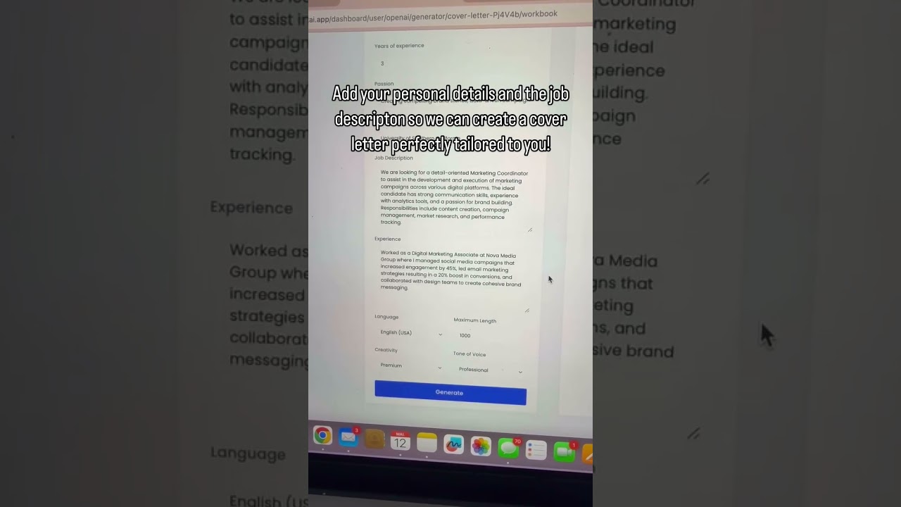 Struggling with your cover letter? ✍️ The StudentAI app has you covered! 💼 #aiforstudents #studentai