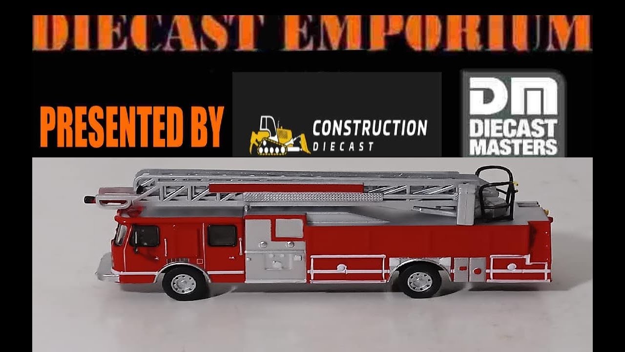 Del Prado 2005 HP 75 E-One Quint Fire Truck (And Other HO Scale Ladder Trucks)