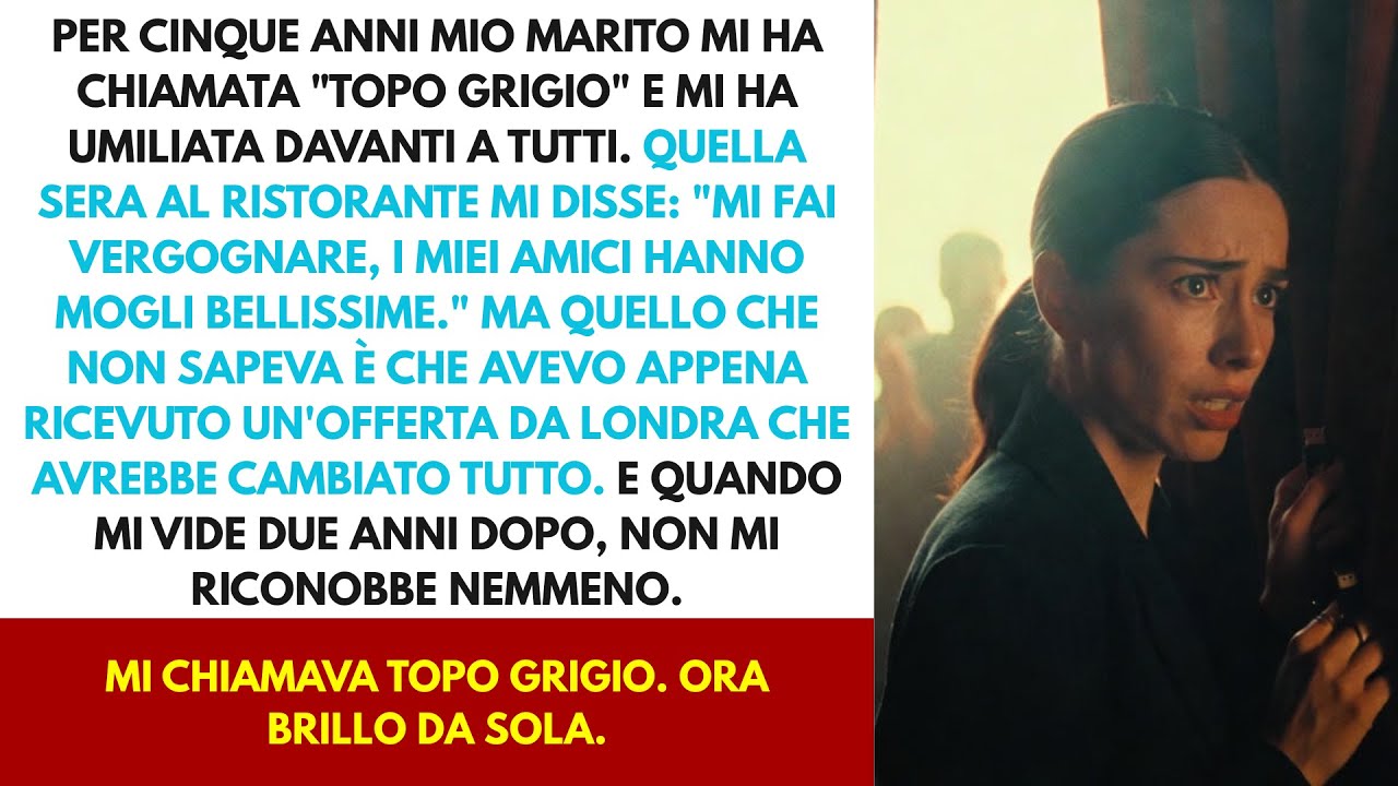 “Mi fai vergognare!” — disse. “I miei amici hanno mogli bellissime, io porto solo un topo grigio”.