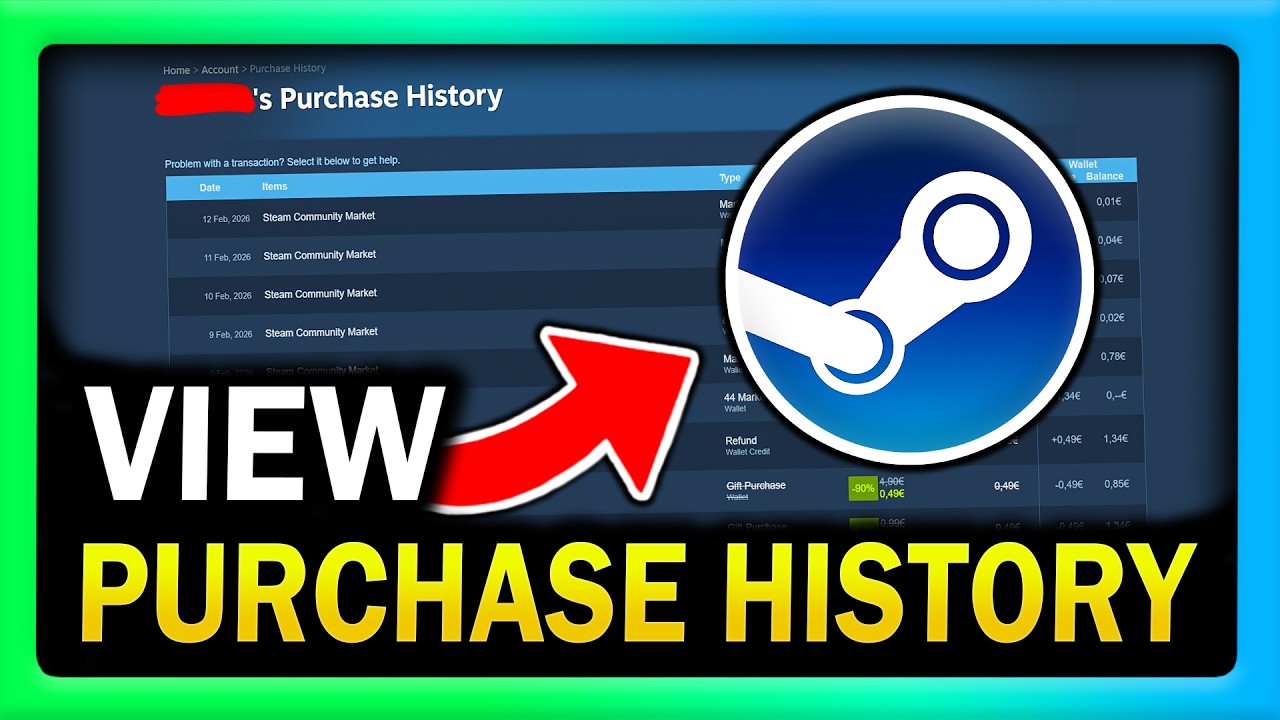 How to View Purchase History on Steam (Games, DLCs, Gifts & Community Market items) | Step-by-Step