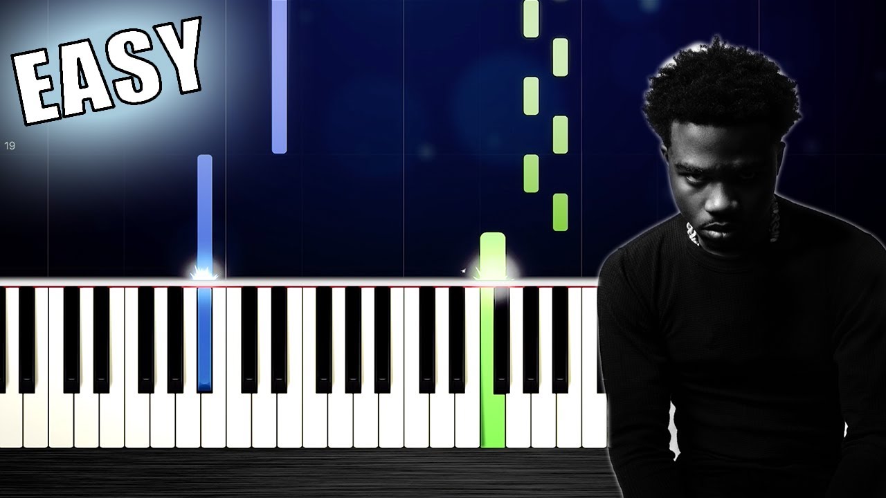 Roddy Ricch - The Box - EASY Piano Tutorial by PlutaX