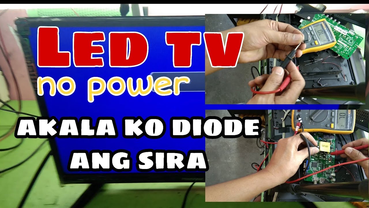 Led tv no power done (remedyo lang walang same parts)