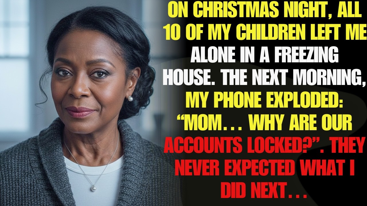 “Mom, Stop Calling!” On Christmas Night, My 10 Kids Abandoned Me—So I Froze Their Accounts
