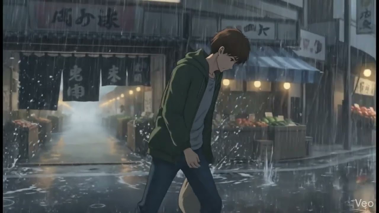 Alone Boy, Rainy Day, peaceful + cinematic 🌧️