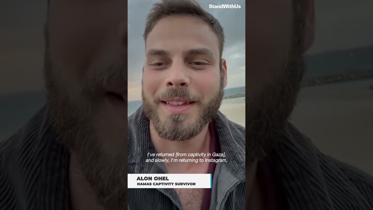 Alon Ohel survivor of more than 2 years in Hamas captivity in Gaza with a sweet message to his follo