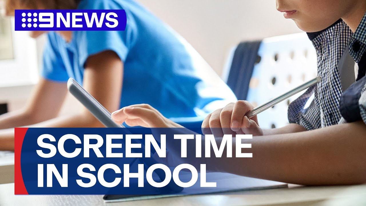 Screen time limit for primary school kids in Victoria | 9 News Australia